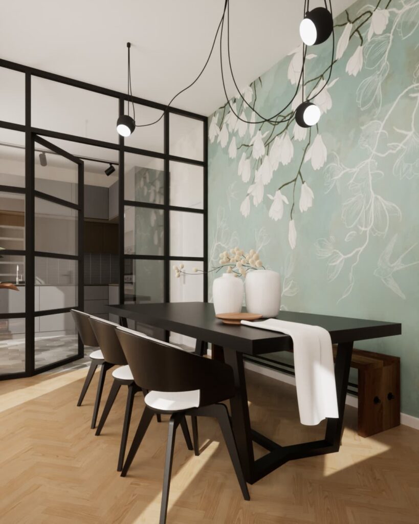 come-arredare-con-la-carta-da-parati-floreale