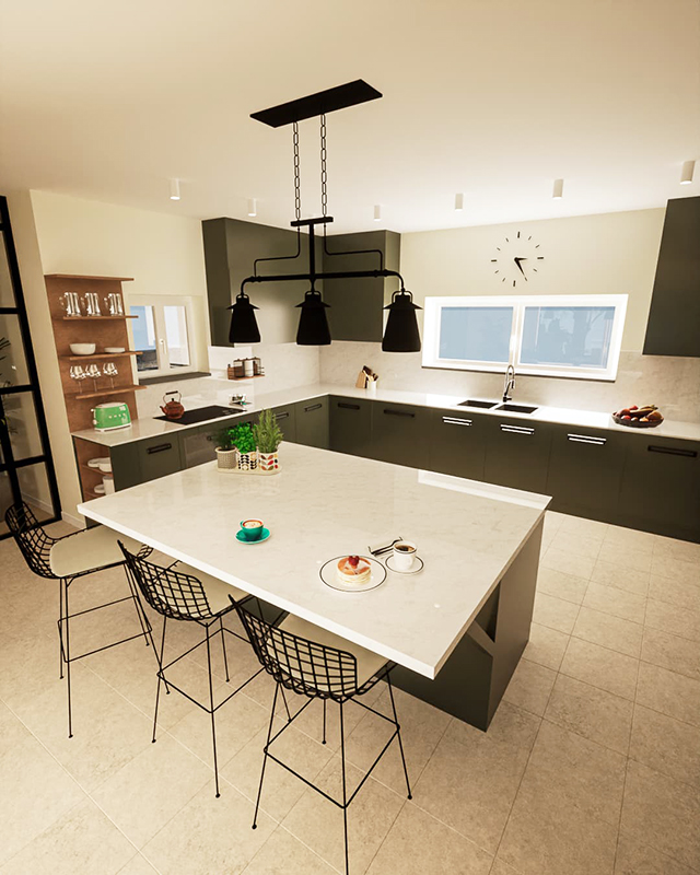 arredare-con-il-verde-foresta-cucina